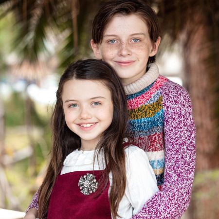 Violet with her older brother, Jack McGraw